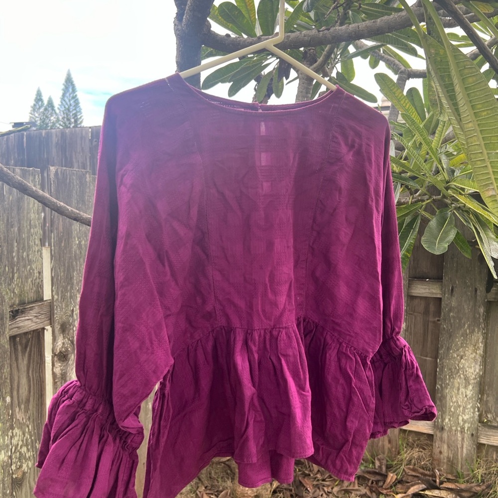 Apiece Apart Fuchsia Blouse